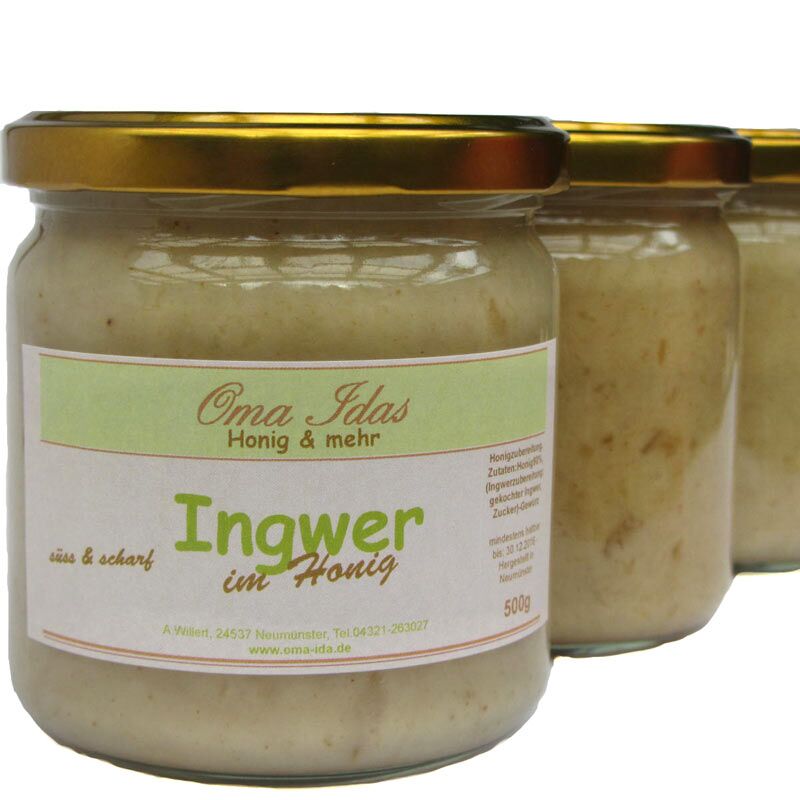Honig mit Ingwer 500 g